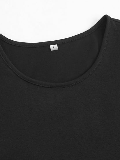 Cow Head Pattern, LongHorned Cow, Women's Casual Loose Breathable Black Vest Top for Spring and Summer, Tank Tops for Women