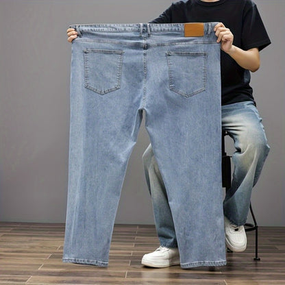 Men's Relaxed Fit Jeans - Classic Wash Clean Finish Travel