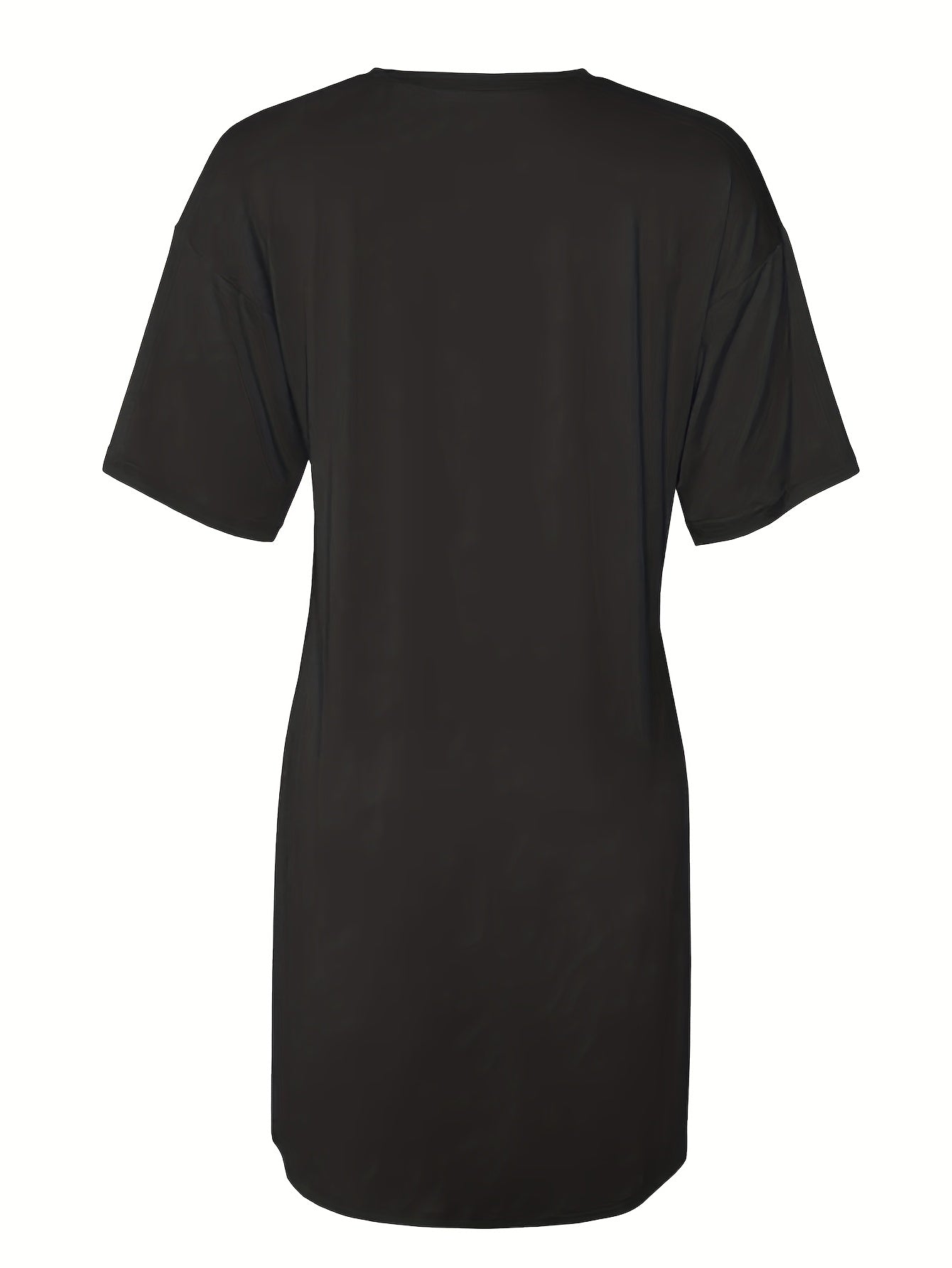Women's Black Polyester V-Neck Shorts - product view 18