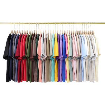 Men's Solid Color T-Shirt - Classic Neck Short Sleeve 079589