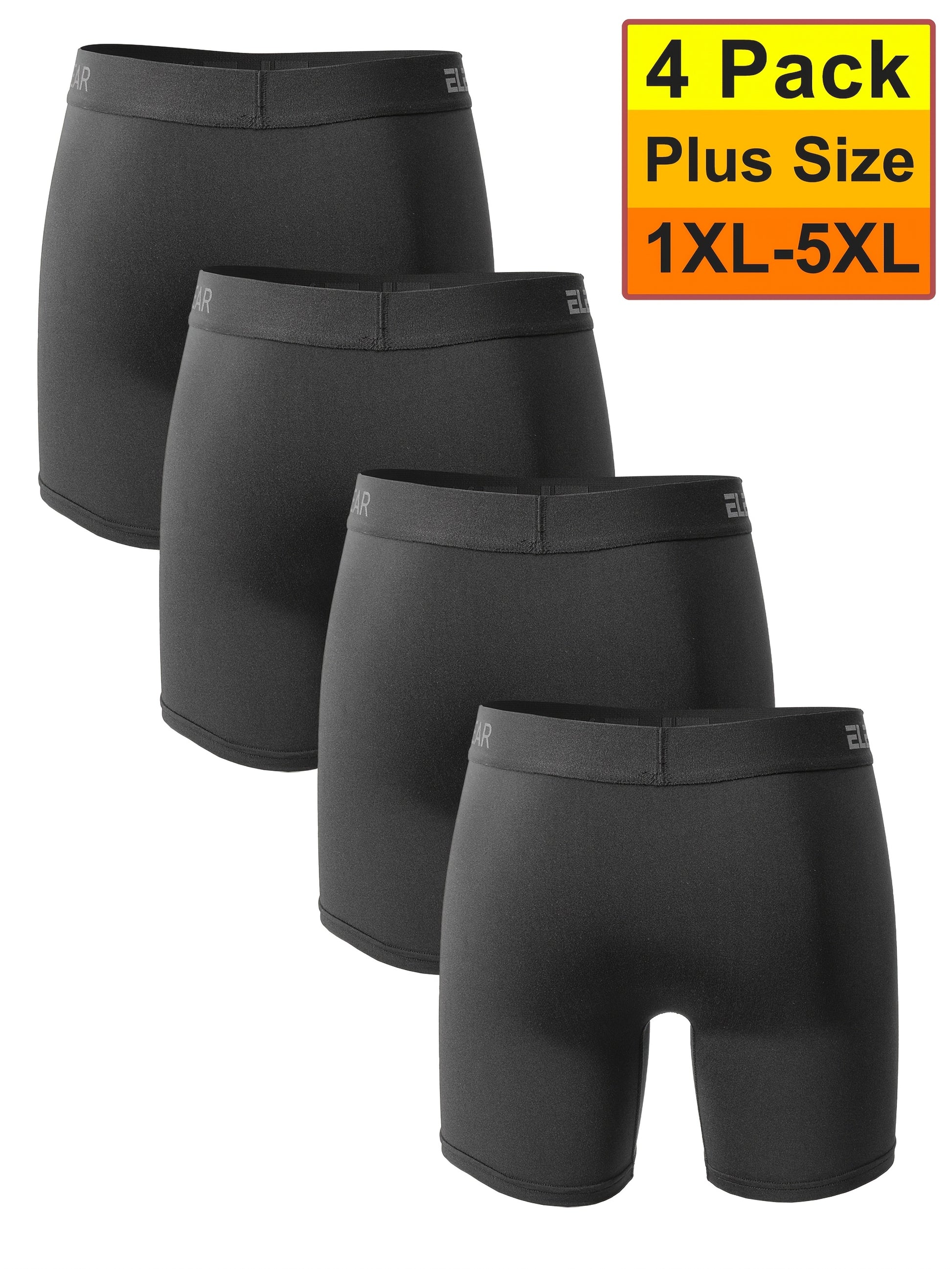 Men's Black Polyester Underwear - product view 4
