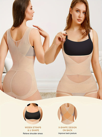Plusize Bodysuit for Women Tummy Control Butt Lifter Panty Hi-Waist Trainer Stomach Body Shaper Girdles Shapewear Waist Trainer Corset