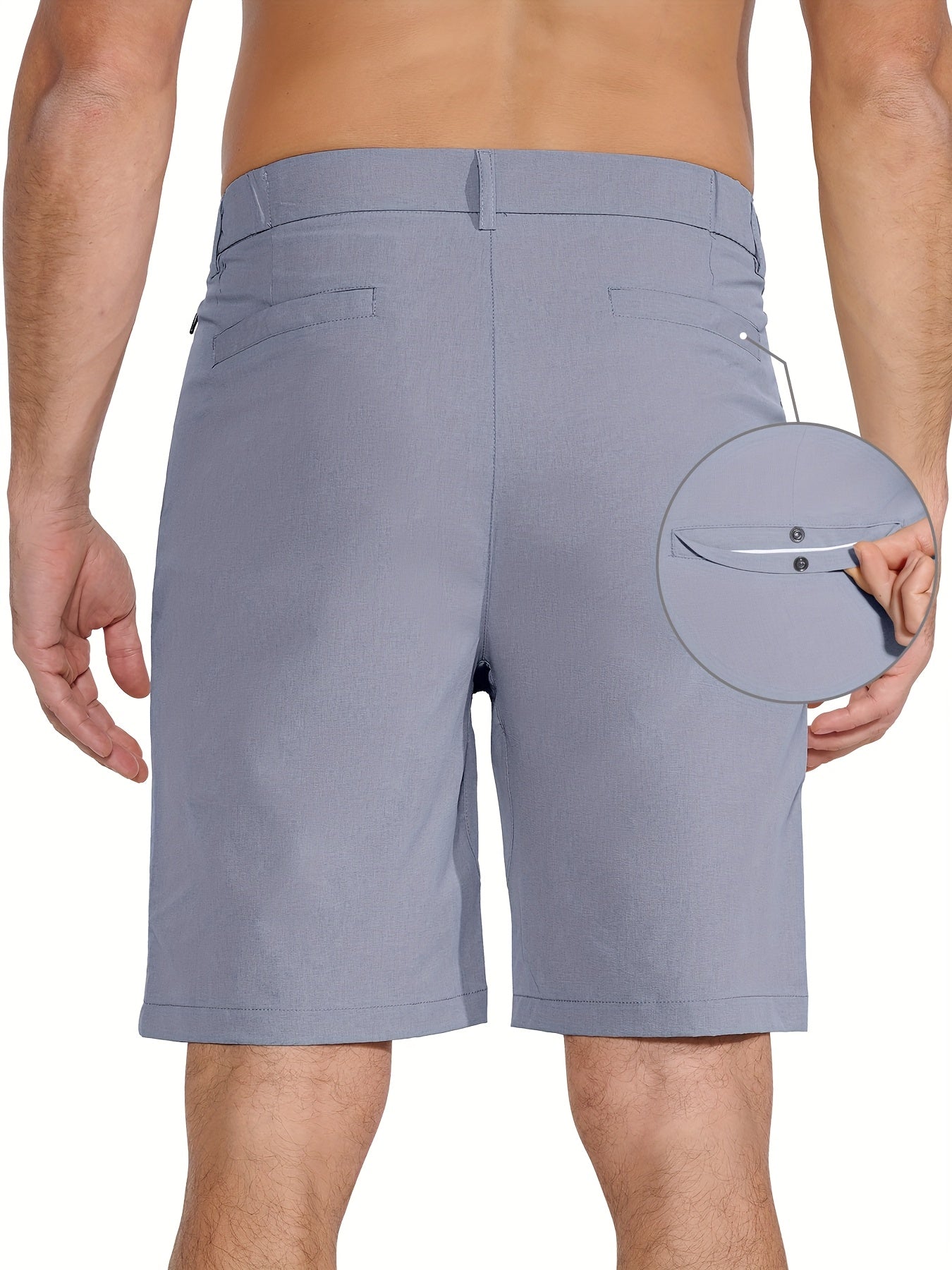 Men's Golf Shorts 9" Hiking Work Sports Casual Stretch Quick Dry High Quality Lightweight Work Shorts with 5 Pockets Quick Dry, Stretchy Comfort for Hiking & Leisur