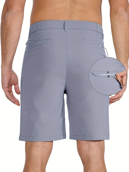 Men's Golf Shorts 9" Hiking Work Sports Casual Stretch Quick Dry High Quality Lightweight Work Shorts with 5 Pockets Quick Dry, Stretchy Comfort for Hiking & Leisur