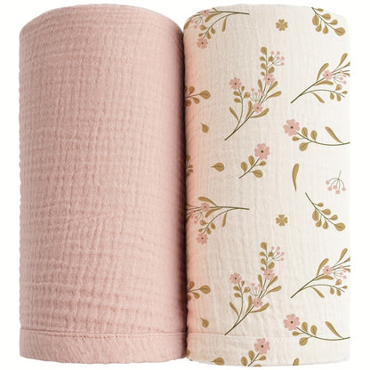 Swaddle Blanket - 2-pack Breathable Muslin Soft