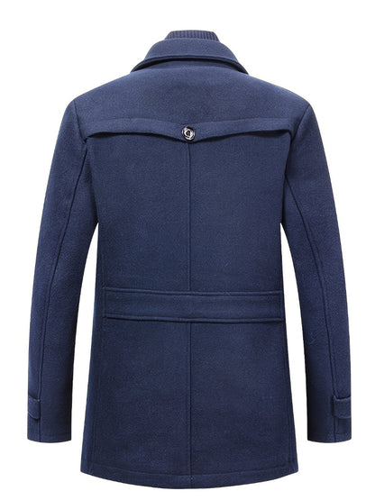 Men's Versatile Fleece Single-Breasted Coat