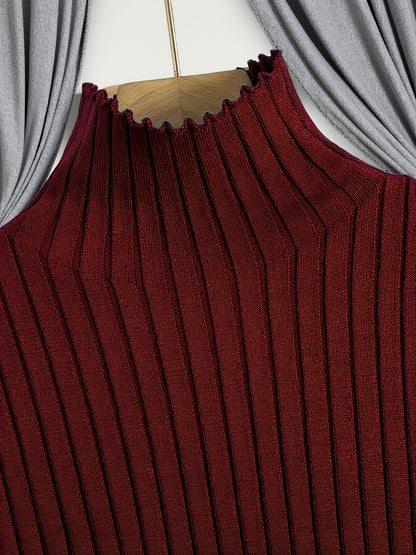 New Autumn And Winter Women'S Loose Set, Including Long Wide-Leg Pants, a Shawl Cardigan, And a High-Neck Vest Sweater, a Fashionable Three-Piece Set