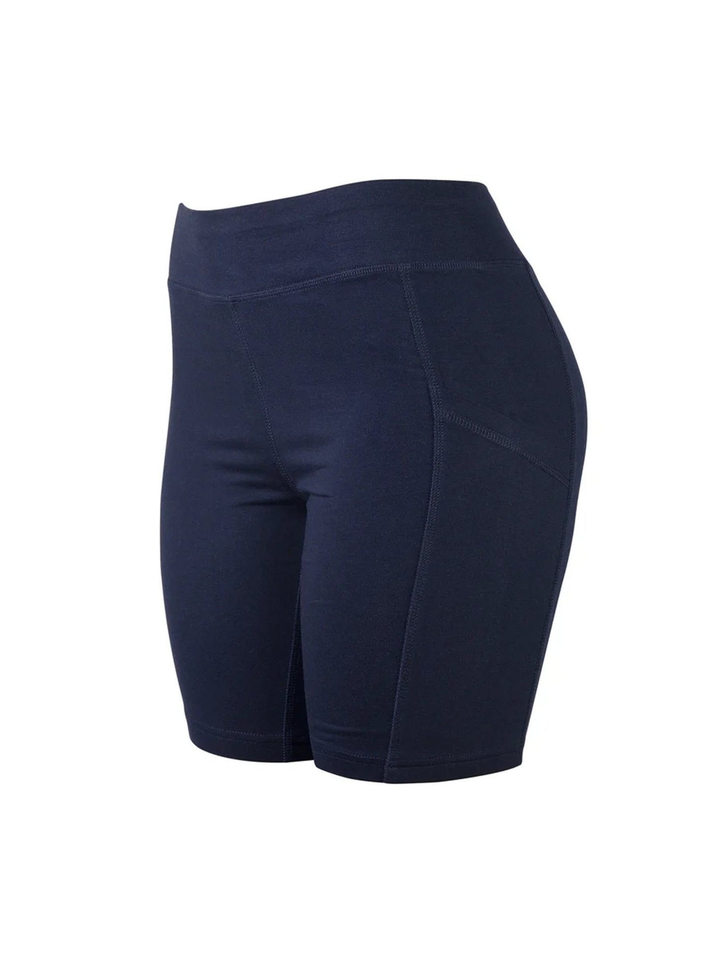 LADIES COTTON 15 INCH OUTSEAM SHORTS WITH POCKETS