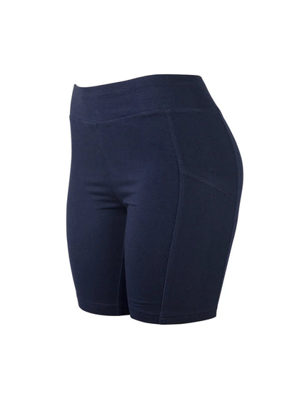 LADIES COTTON 15 INCH OUTSEAM SHORTS WITH POCKETS