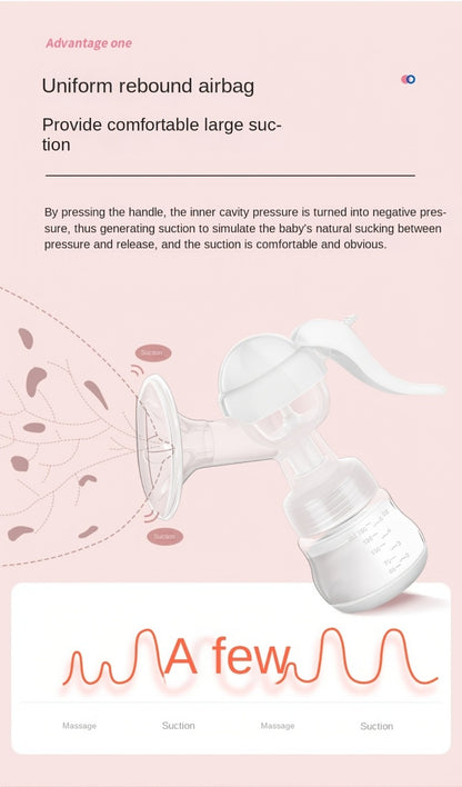 Breast Pump - Portable Manual Milk Collector