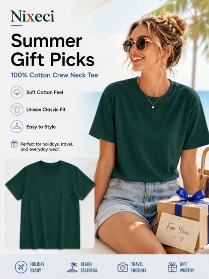 USA 250th Anniversary Independence Day American Flag Stars and Stripes Print Crew Neck T-Shirt, Summer Casual Vacation Women's Short Sleeve Top, Soft Stretch Fabric, Multiple Colors Available