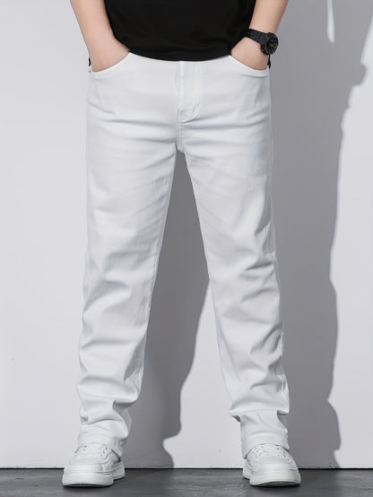 Men's Straight Leg Jeans - Black Denim Clean Finish Weekend 523045