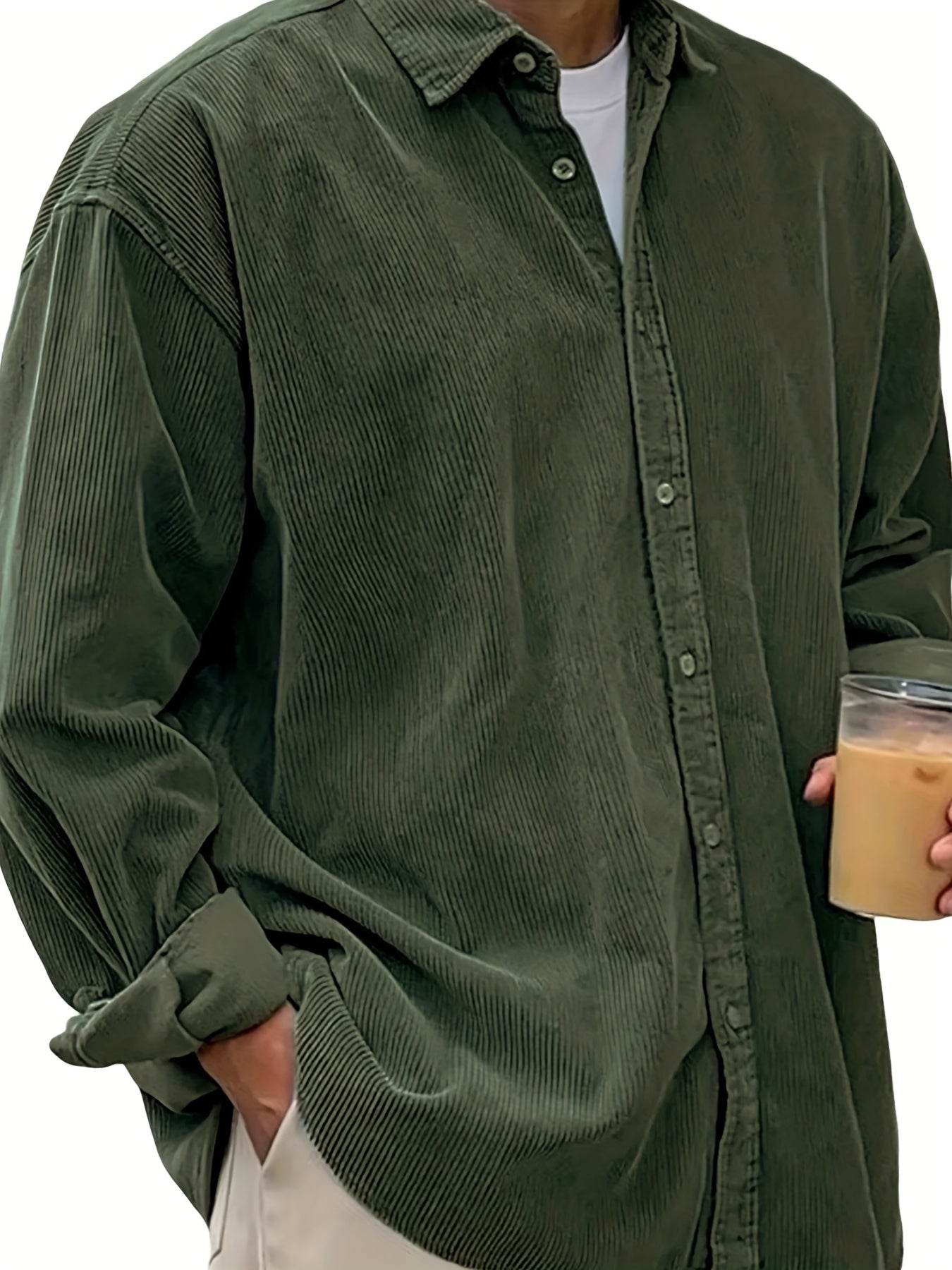 Men's Black Long-Sleeve Shirt - product view 31