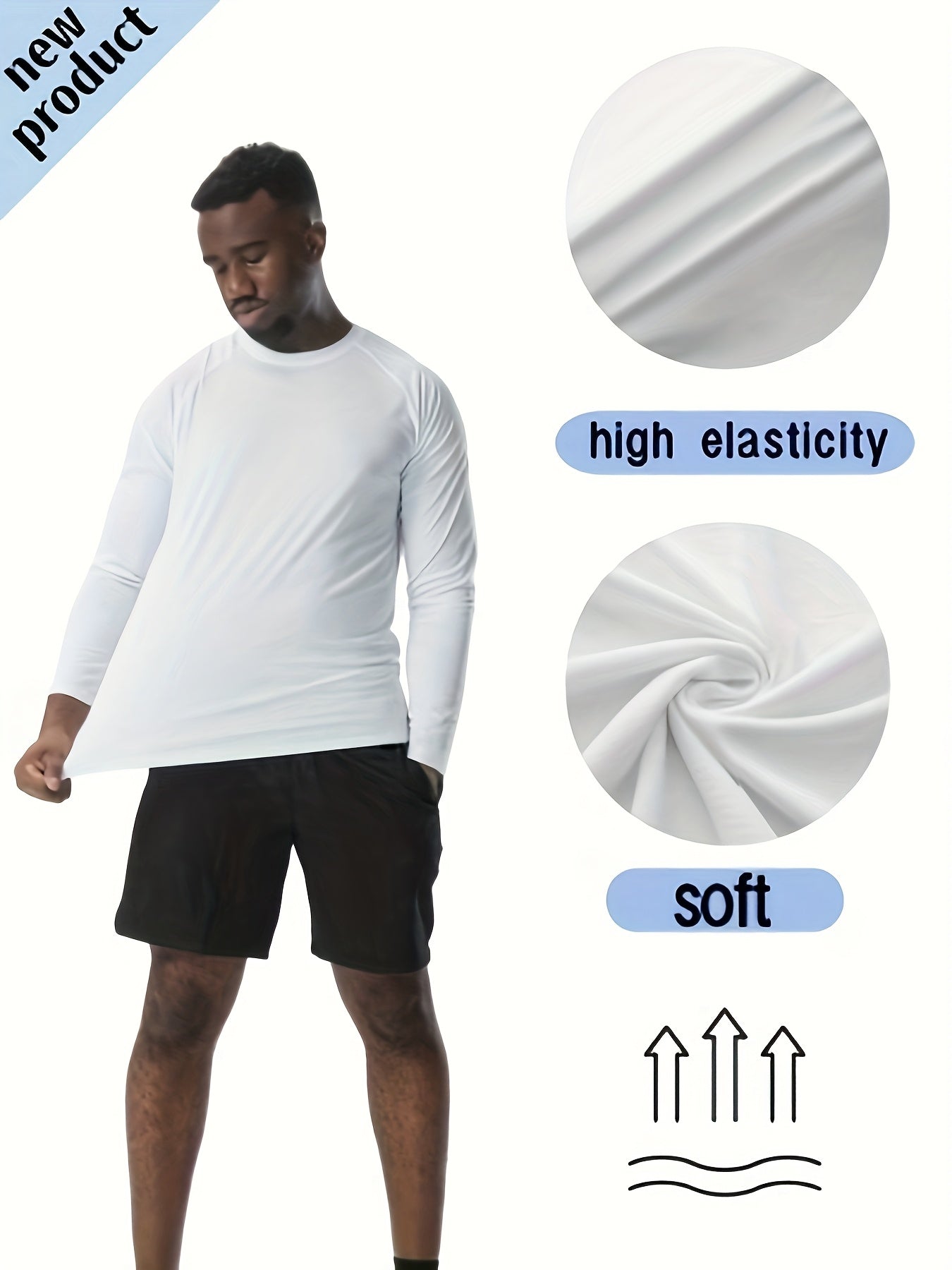 5pcs Men'S Summer Loose Crew Neck Short Sleeve T-Shirt - Check Fabric Top-Moisture-absorbent, Breathable, Soft And Comfortable For Daily Sports, Fitness And Training