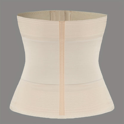Tummy Control Waist Trainer Wrap, 90% Elastane 10% Fabric, Medium Compression Body Cincher with Hook & Eye Closure, Hand Washable Abdominal Shaper
