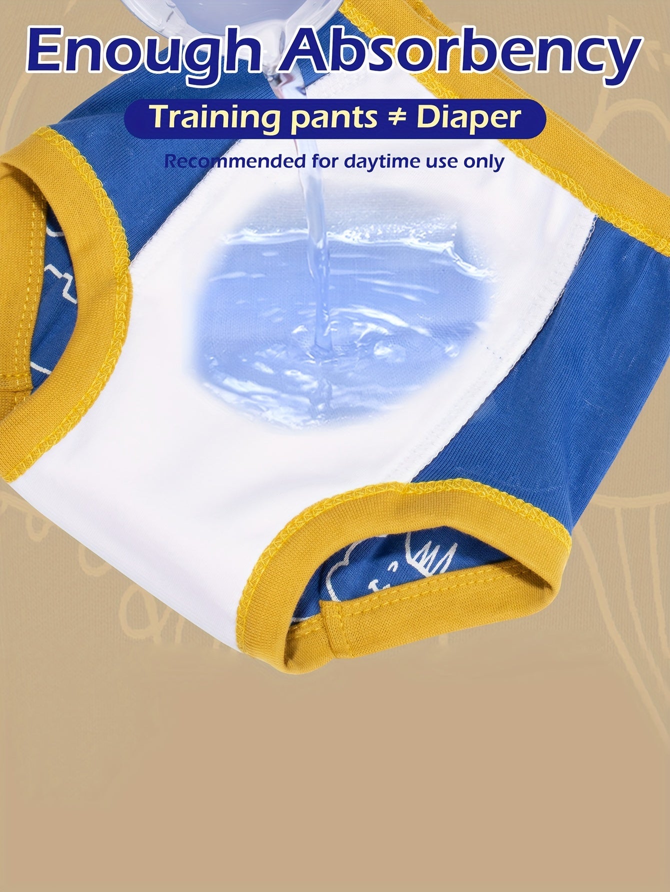 10pcs Potty Training Pants, 100% Absorbent Underwear for Boys