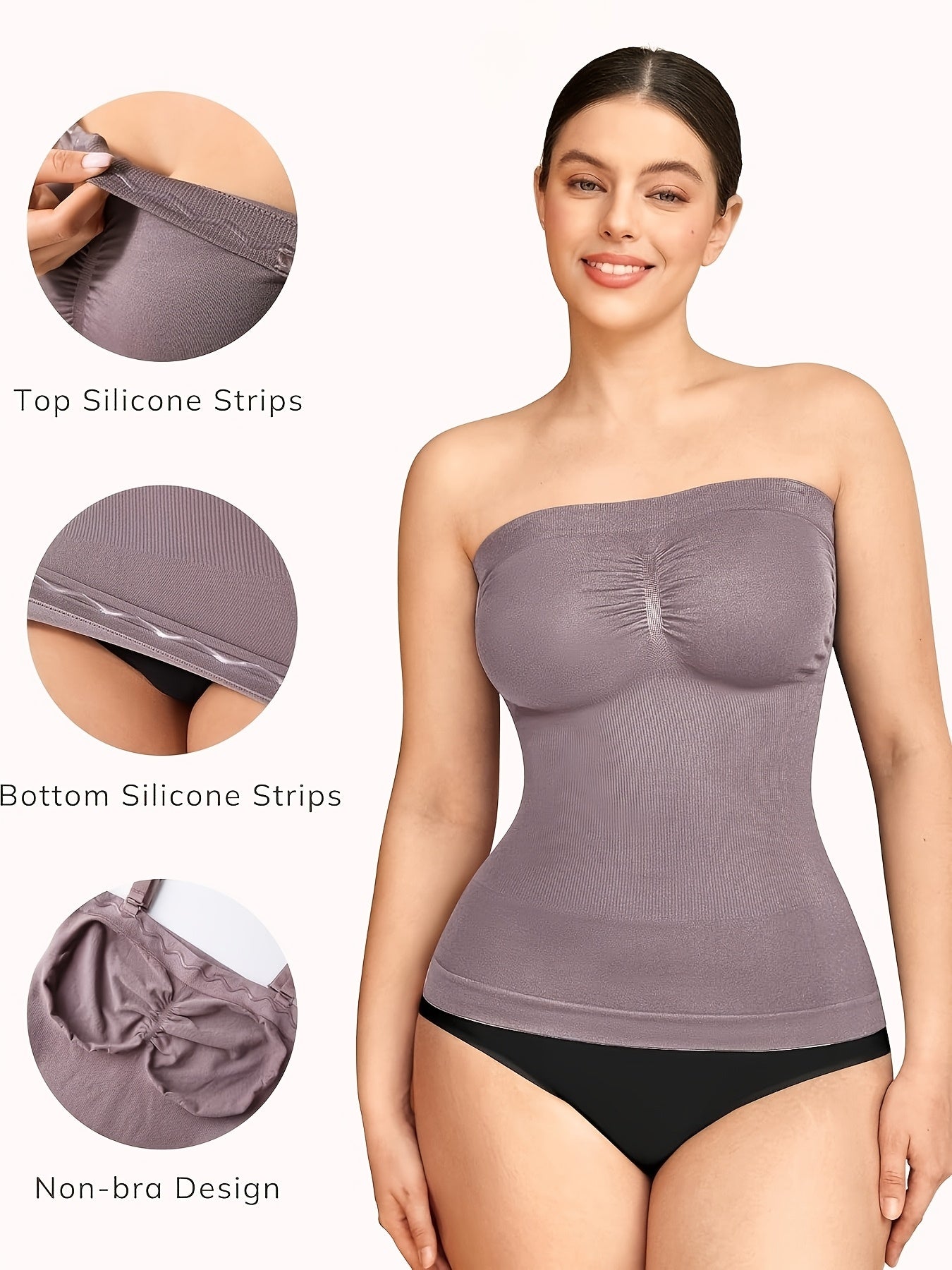 Women's Tight-Fitting Tummy-Control Tank Top Seamless Waist-Defining Sleeveless Top Body-Shaping Waist-Sculpting Tummy-Control Sports Tank Top