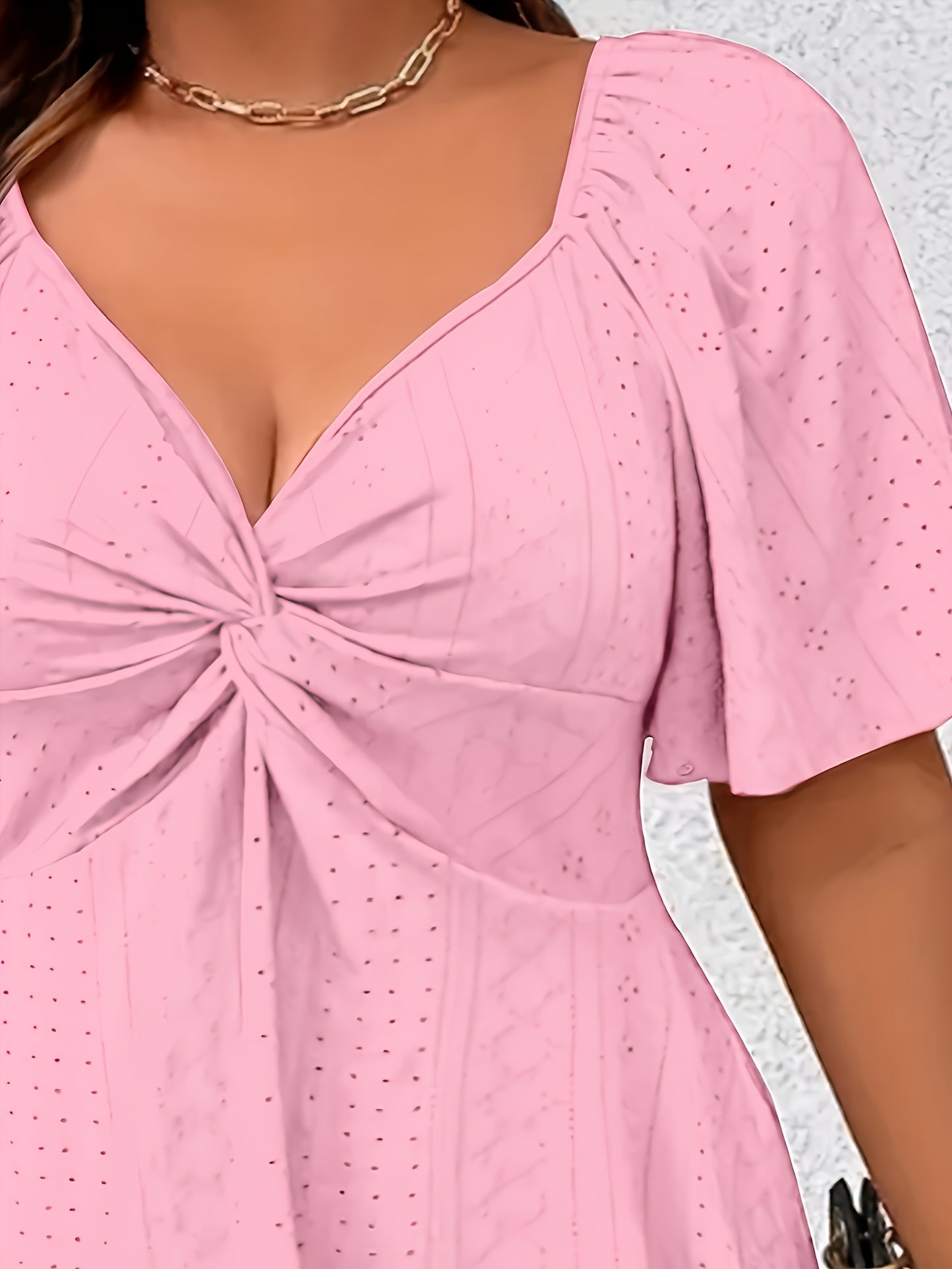 Big Size Fashion Women's Casual Sports Style T-shirt Top Loose V-neck Front Shoulder Casual Versatile Soft T-shirt Comfortable Natural Breathable Sports
