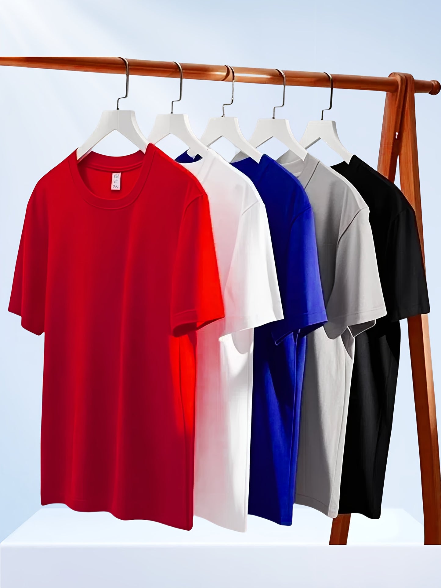 5pcs Men's Quick-Dry Short-Sleeve Shirts, Item, One of My Recent Purchases, Price Just Over a Dozen Dollars, Great Value Recommendation, for Sports and Daily Casual Wear