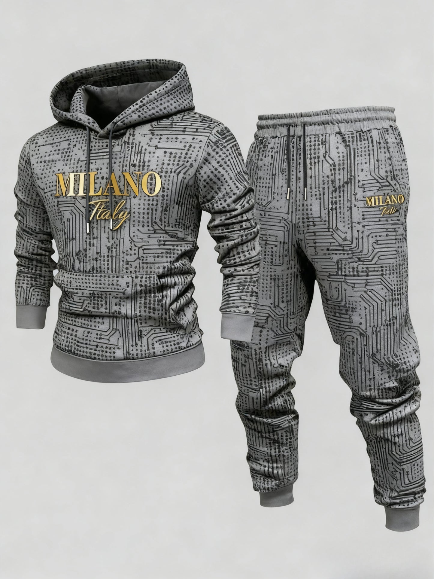 2pcs set, autumn and winter Men's army green hooded drawstring long-sleeved trousers set, selected high-quality fabrics, breathable, comfortable and easy to wear, the first choice for holiday gifts for family, objects, brothers and friends, Lounge