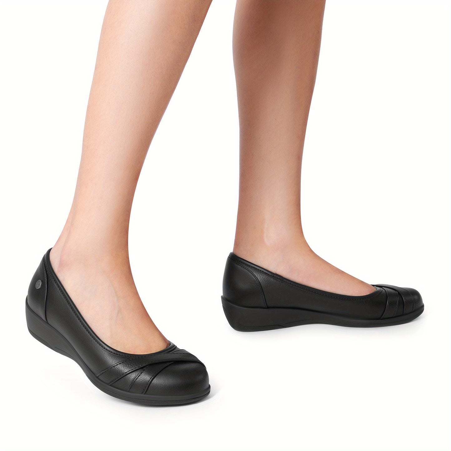 Casual Flat Shoes for Women with a Comfortable Round Toe And Low Heel, Ideal for Long Walks And Standing at. Soft-Soled Brand Shoes, Perfect As a Gift for Ladies.