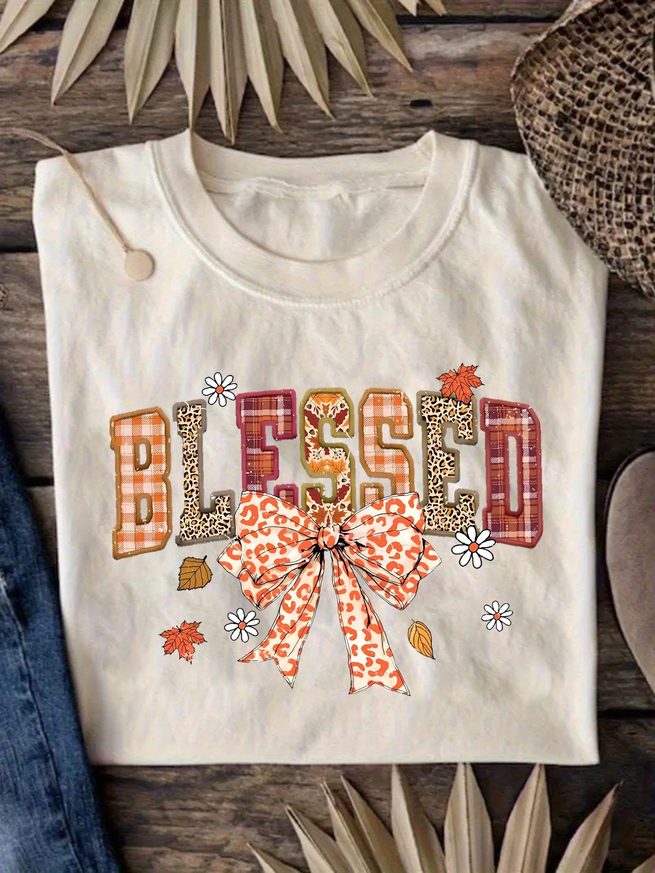Women's Orange Polyester Oversized Short-Sleeve T-Shirt - product view 10