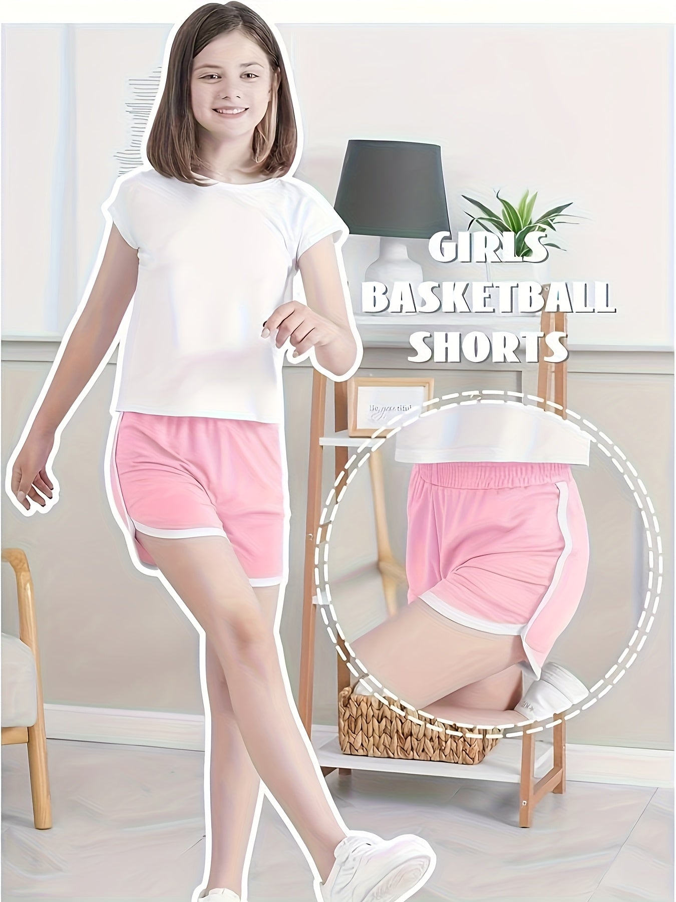 Random 6pcs Of Girls' Sporty Shorts, Children's High-waisted Yoga Dance Cycling Shorts, Comfortable Gymnastics Shorts, 2-12 Years Old, Spring Clothes, Summer Clothes, Easter Gifts, Discounted, 4th Of July, Perfect for Outdoor