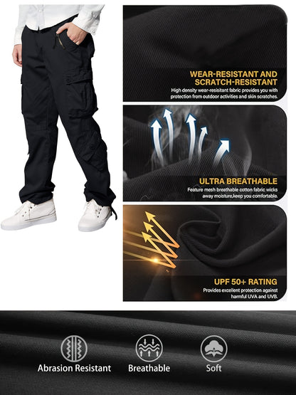 Men's Khaki 6-pocket Casual Pants