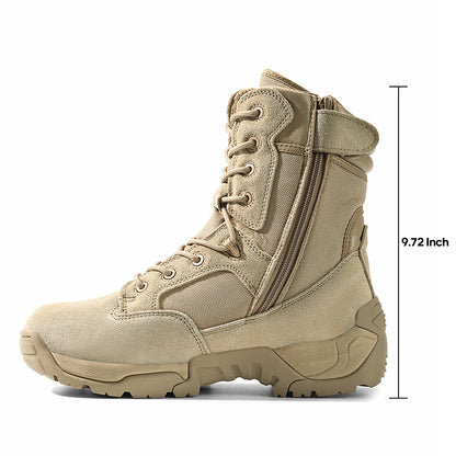 NORTIV 8 Wide Version Men's Tactical Work Boots Durable & Comfortable Hiking Motorcycle Combat Boots Response