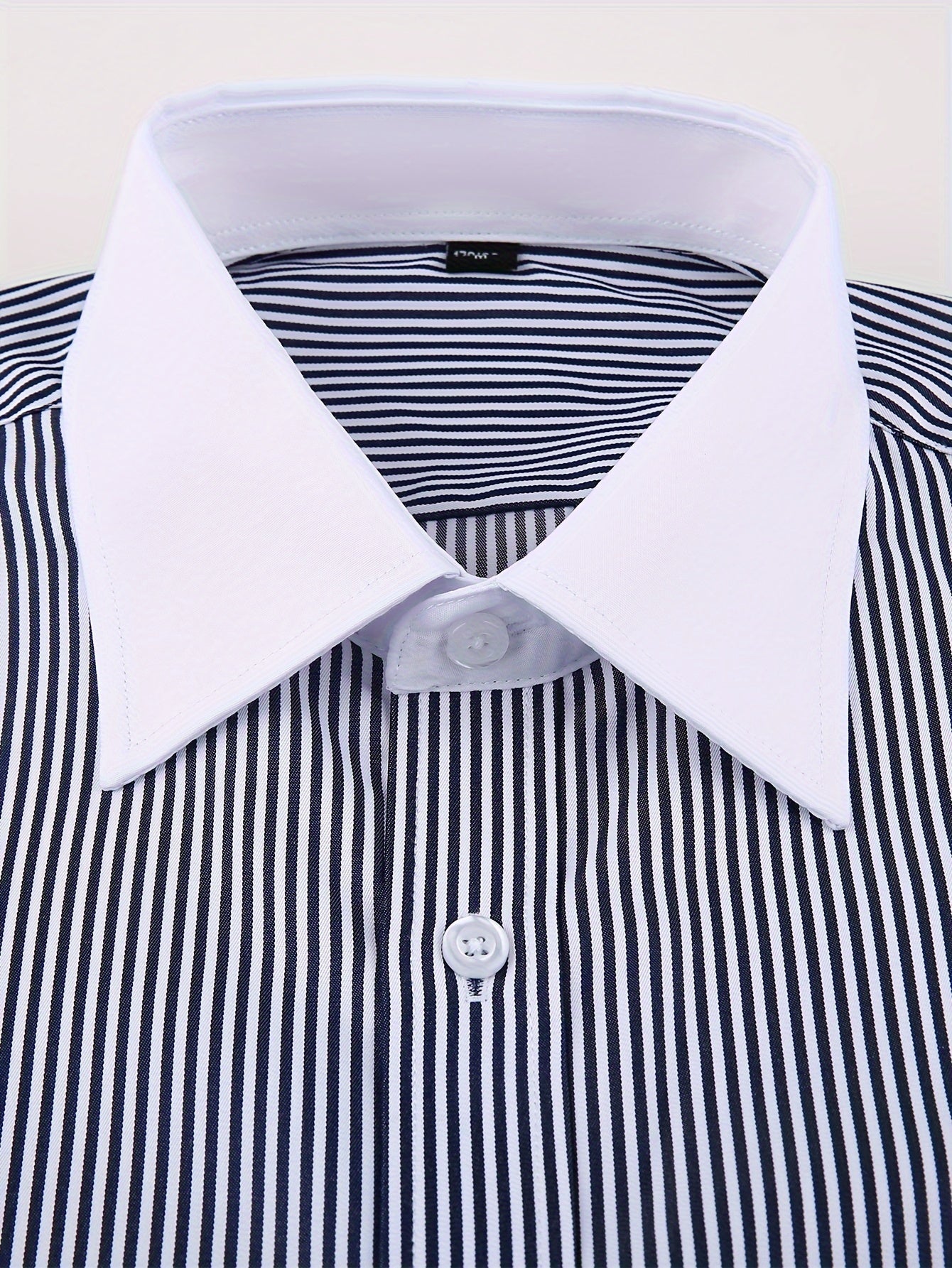 2025 New Men'S French Shirt Double-Barrel Sleeve Business Formal with Premium Cufflinks, Wedding Banquet Office Elegant Slim Fit