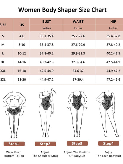 Bodysuit for Women Tummy Control Shapewear V-Neck Sleeveless Tops Backless Camisole Jumpsuit