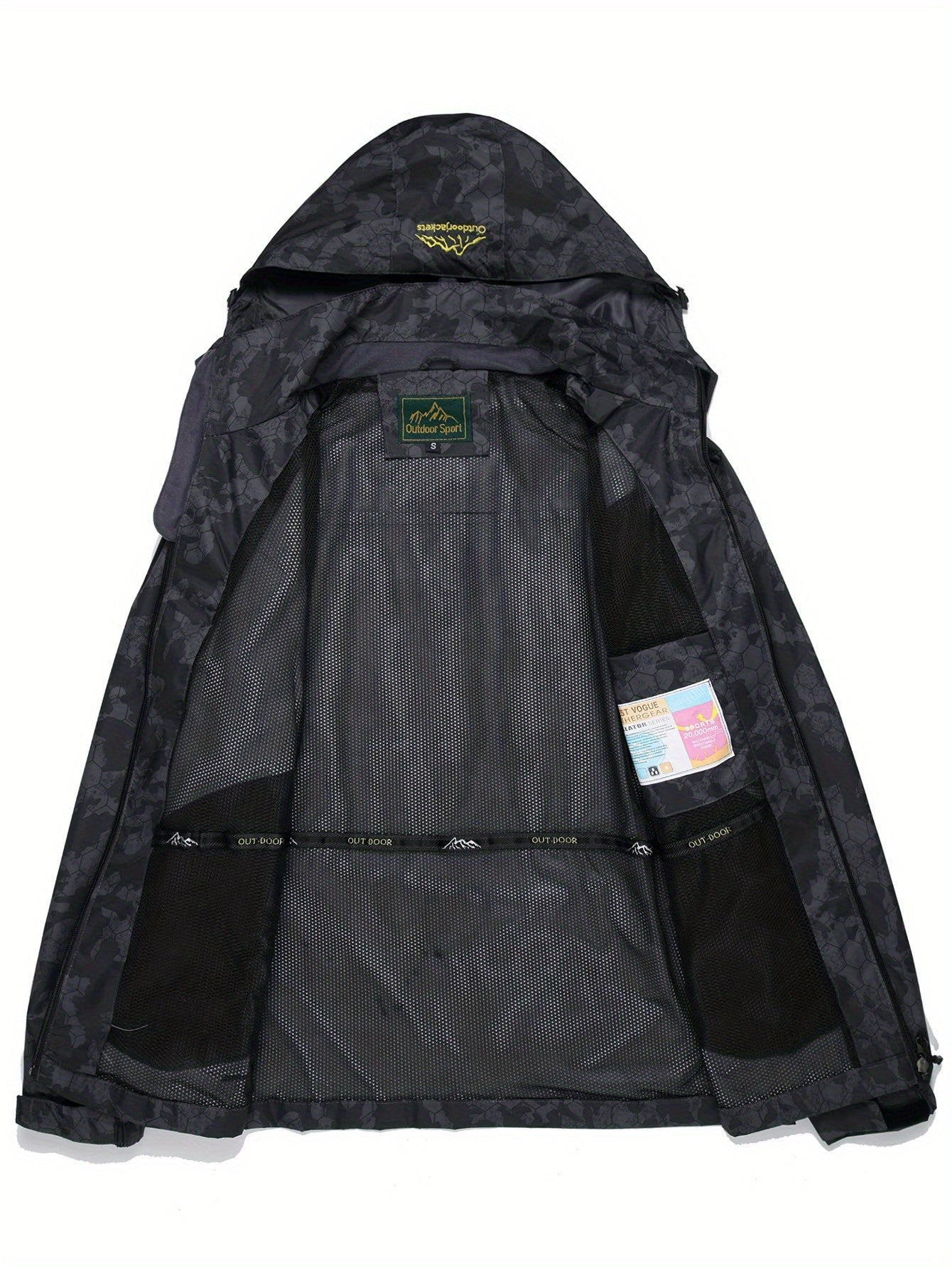 Men'S Rain Jacket Waterproof Lightweight Packable Raincoat Pullover Windbreaker with Hood for Hiking Running