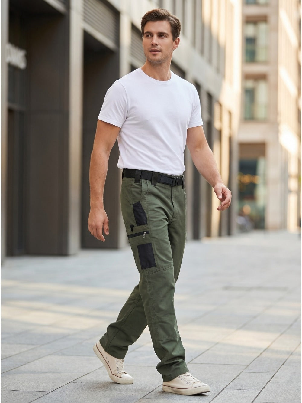 Men's Cargo Pants - Multi Pocket Workwear Style 874469