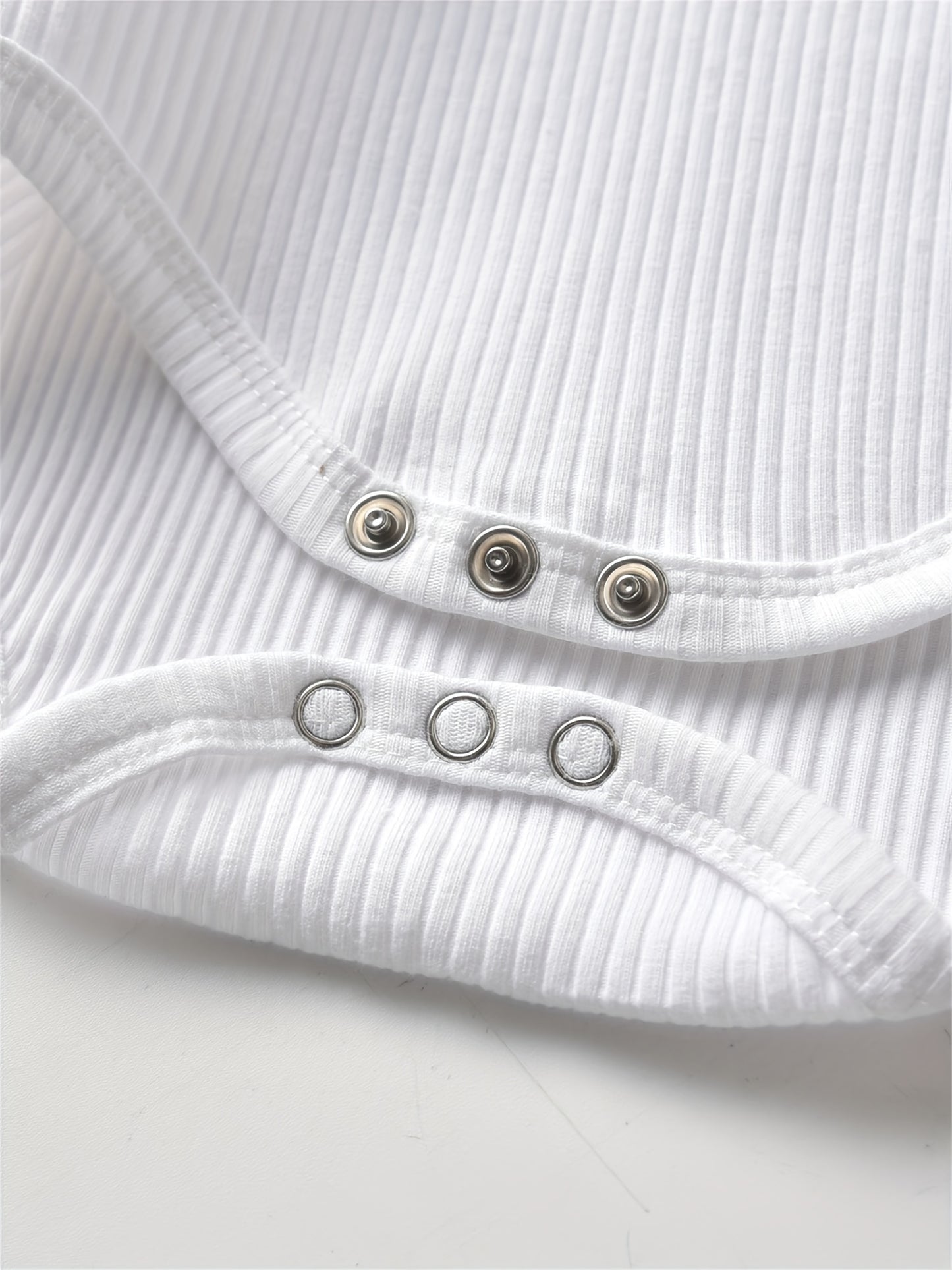 Kukitty Newborn Baby Boys Girls Clothes Unisex Long Sleeve Solid Color Ribbed Bodysuit And Pants Outfits Set, for Outdoor