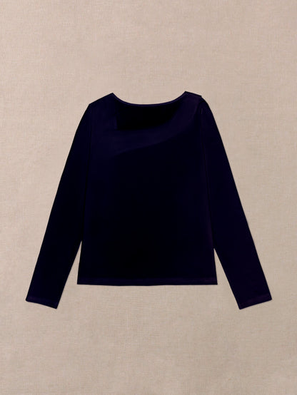 Women'S Fashion Casual Asymmetrical Long Sleeve Top