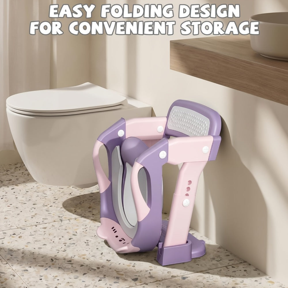 Potty Training Seat - Foldable Adjustable 3-in-1 Toilet