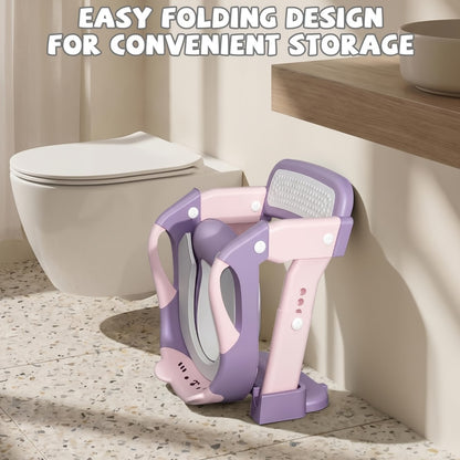 Potty Training Seat - Foldable Adjustable 3-in-1 Toilet