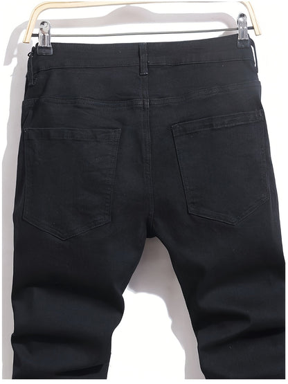 Men's Slim Fit Jeans - Black Denim Clean Finish Modern 952485