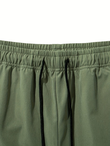 Set of 4 Men'S Long Pants with Cinched Waist And Multiple Pockets, Ideal for Outdoor Work Year-Round.