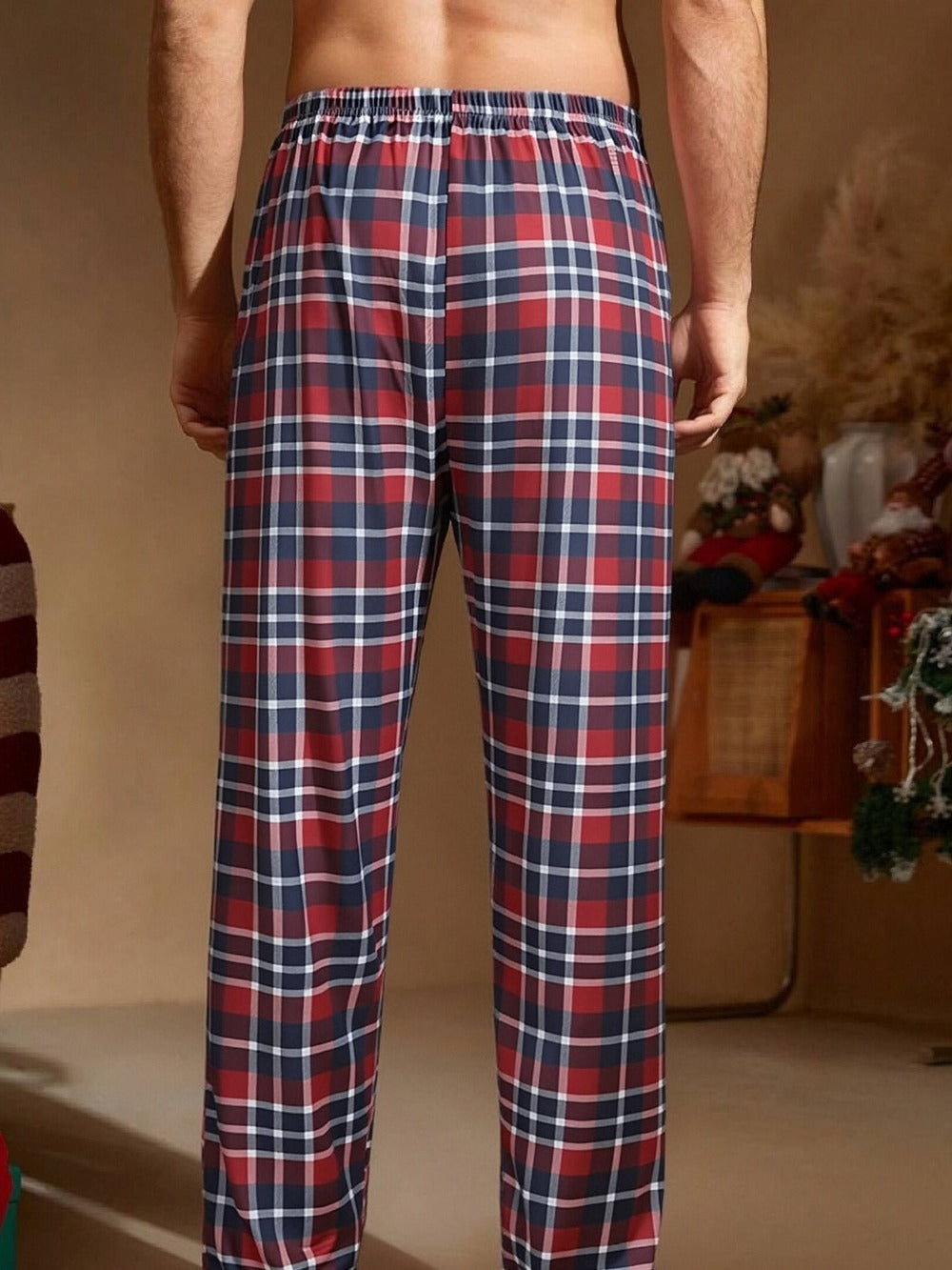 Men's Pajama Pants - Plaid Style 788325
