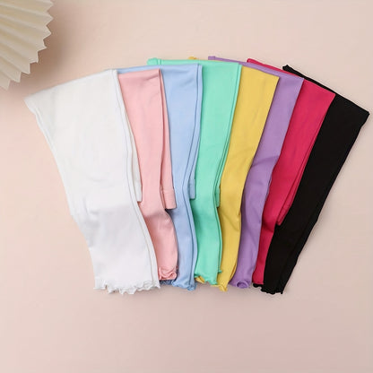 Girls' 6411 Wood Ear 8/Black White Red Green Yellow Blue Purple Pink Leggings - product view 4
