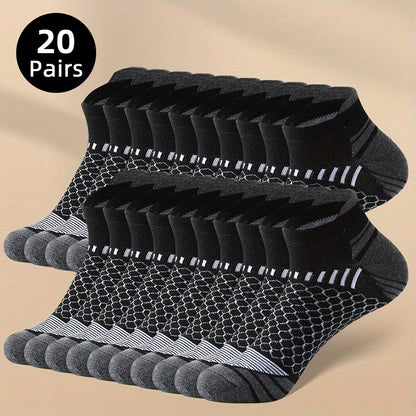 20/ 60 Pairs of Socks Men'S Socks Summer Season Men'S Tube Socks Low-Top Socks Sweat