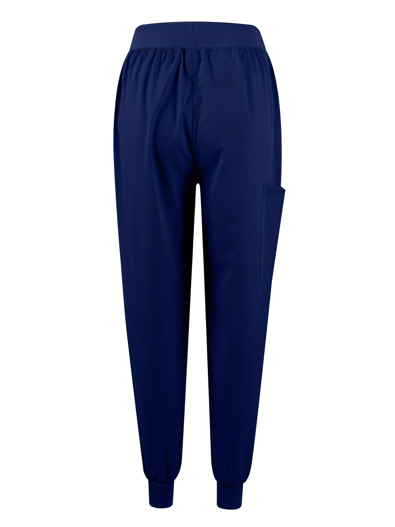 [Breathable Scrubs Set] Scrubs Top And Pants Unisex Breathable Quick Drying Scrubs Uniform Women And Man Scrubs Set V-Neck Top T-Shirt And Tapered Leg Jogger With Drawstring Nursing Uniforms Set Suitable For Pet Hospitals, Dental Clinics, Nursing Work, Et