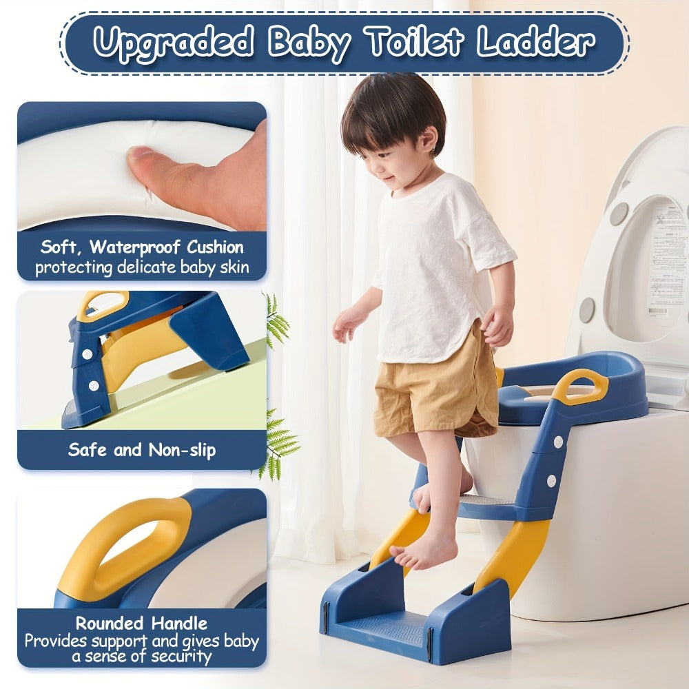Potty Training Seat - Foldable Adjustable Toilet Step