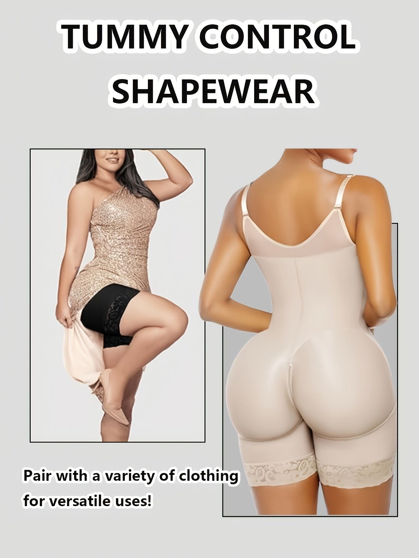 Women's Sports Yoga Shaper: Tummy-Tucking, Butt-Lifting, And Body-Sculpting Pants with Zipper, Detachable Straps, And Zipper Crotch; Gym And Casual Workout Tummy-Tucking Shaper; Top Summer Choice for Tummy Control; Waist And Abdominal Shaping Band