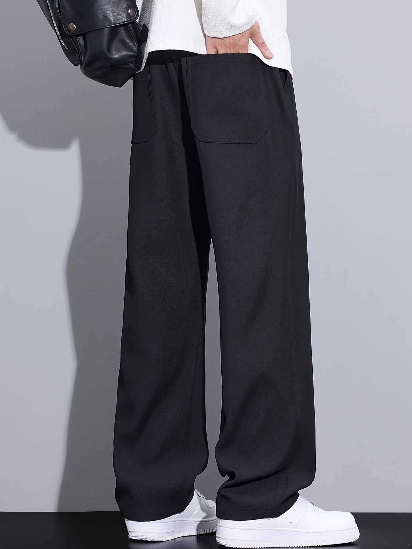 Autumn Casual Pants Men's Loose Straight Leg Trendy Versatile Men's Pants Autumn And Winter Men's Long Pants