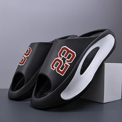 Men's Summer Sandals with 23-Number Design, Open-Toe Sports Slippers for Indoor and Outdoor Use All Seasons