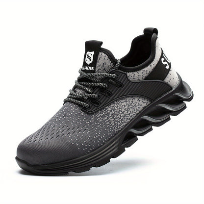 Men Women Steel Toe Sneakers Work Shoes Lightweight Comfortable Shoes Slip-Resistant Composite Toe Shoes for Construction