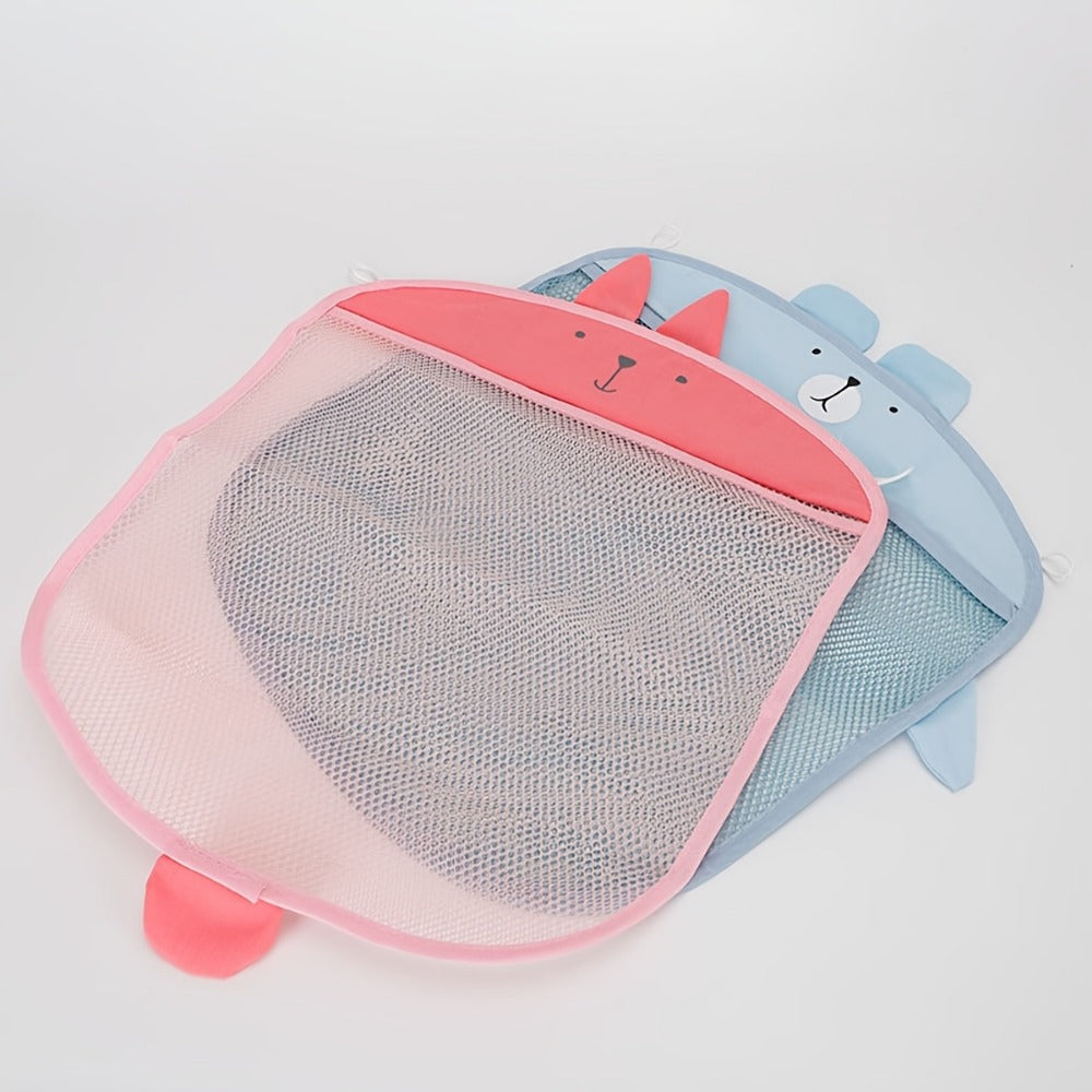 2-Pack Mesh Shower Caddy Bags - Drainable Suction-Cup Storage