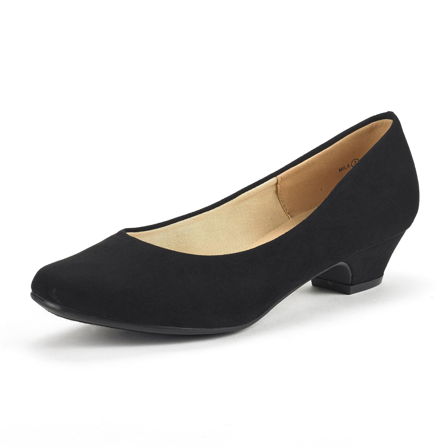 Women's Elegant Low Chunky Heel Pump Shoes Supreme Comfort Low Chunky Block Heels Women's Pumps Dress Shoes for Wedding Party Office Women Formal Shoes